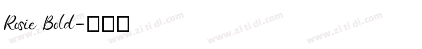 Rosie Bold字体转换
